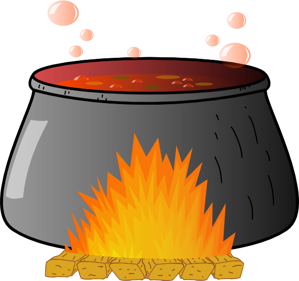 Boiling Cauldron clip art - vector clip art online, royalty free ...