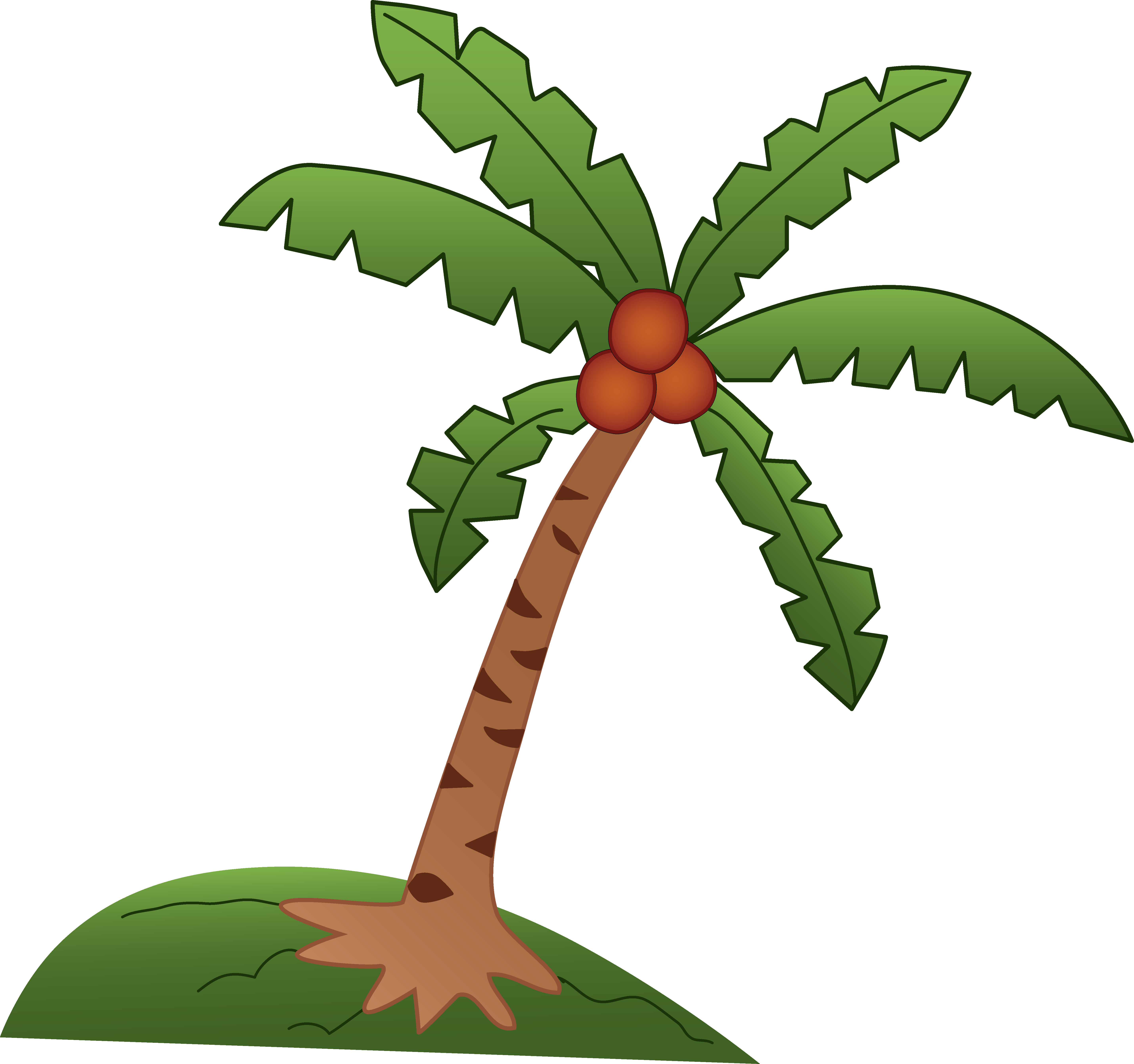 Cartoon Coconut Tree - Cliparts.co