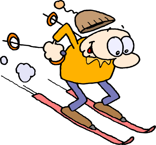 Pix For > Clip Art Skiing