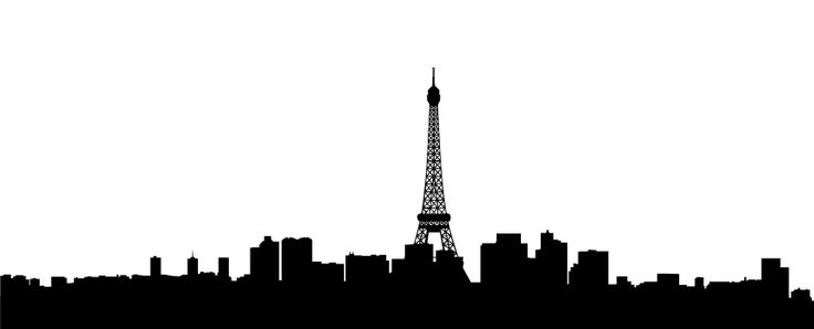 Paris Skyline Silhouette art | Art | Pinterest