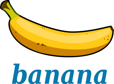 Banana Label Clip Art Download