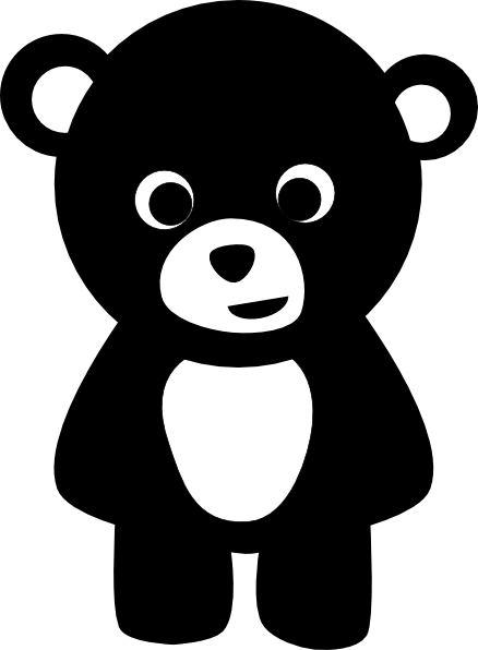 Black Bear clip art - vector clip art online, royalty free ...