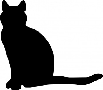 Pix For > Front Sitting Cat Silhouette