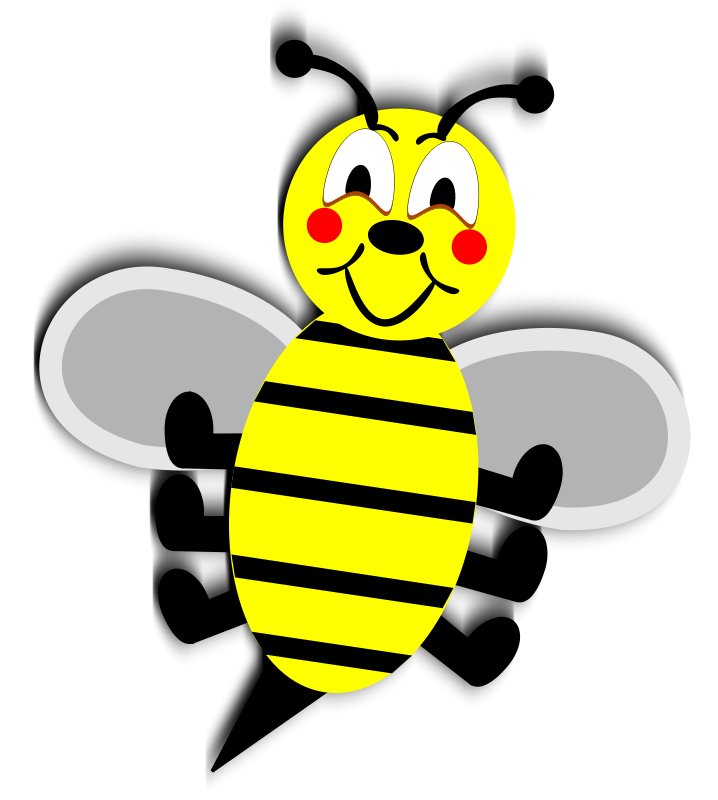 Free Stock Photos | Illustration of a cartoon bee | # 14153 ...