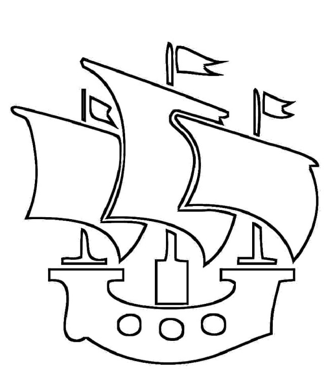 Cute The Small And Great Ship Coloring Page | Laptopezine.