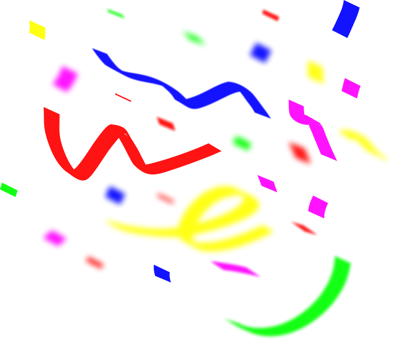 clipart balloons and confetti - photo #31