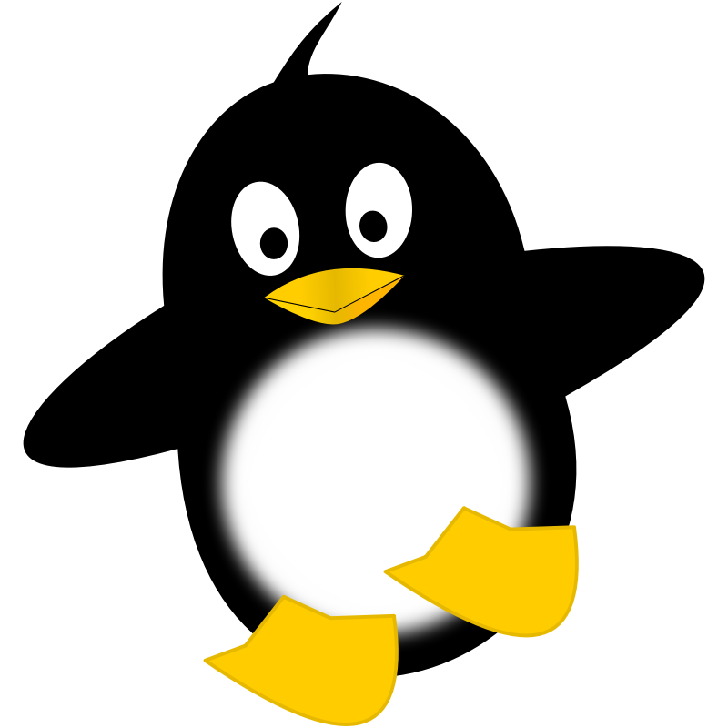 Clipart - Little funny penguin