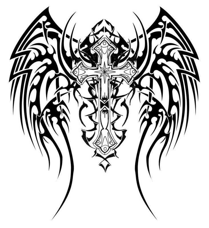 Tribal Tattoo Flash The Phoenix Black and white | Tattoomagz.com ...