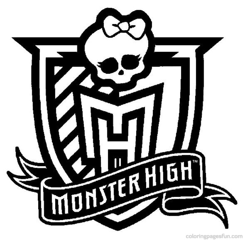 Monster High Monster High Logo Coloring Pages | Free Printable ...
