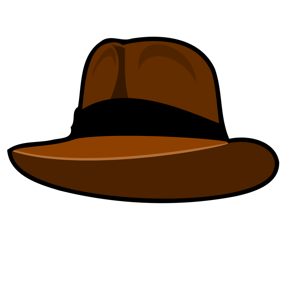 Hat | Free Stock Photo | Illustration of a brown cartoon hat | # 15578