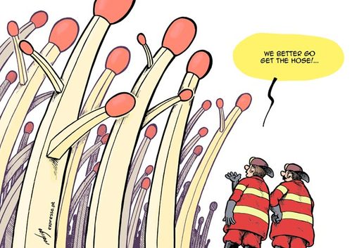 Wildfire season By rodrigo | Nature Cartoon | TOONPOOL