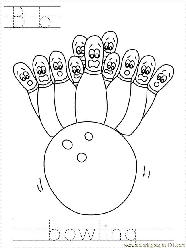 Bposter bowling coloring page free printable coloring pages ...