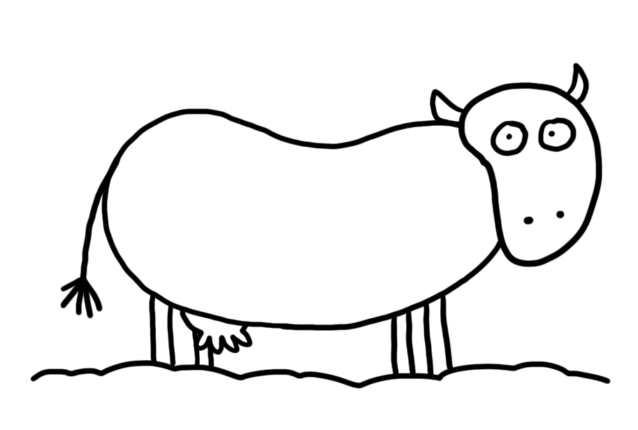 Cow Picture For Kids - AZ Coloring Pages
