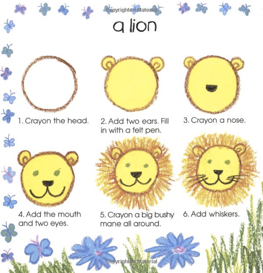 Lion Drawing For Kids Step By Step - Gallery