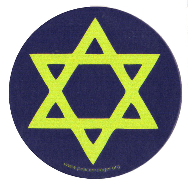 Star of David 6 Point Star Judaism Single Symbol Mini Sticker