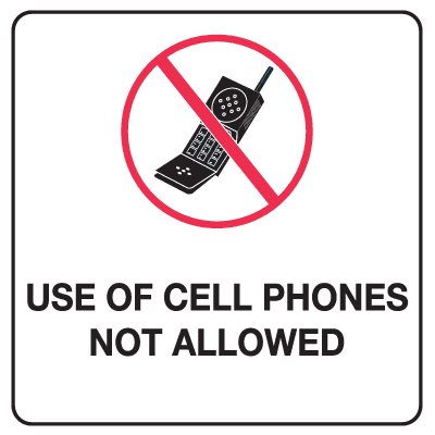 No Cell Phone Signs and Labels | Seton