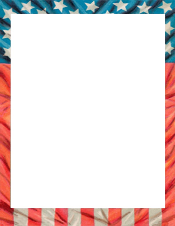Patriotic American Flag - Free Page Borders | SpyFind