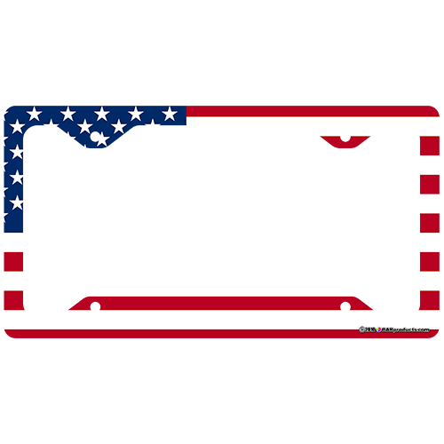 Flag License Plate Frames