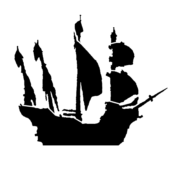 Pirate Ship Stencil | SP Stencils