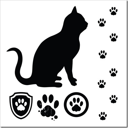Free Cat Paw Print Clipart