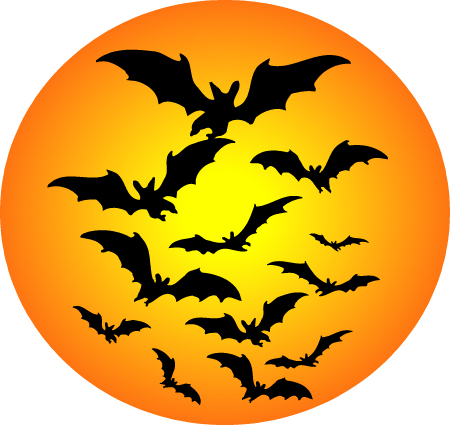 halloween-bat-moon-clipart | patscrap