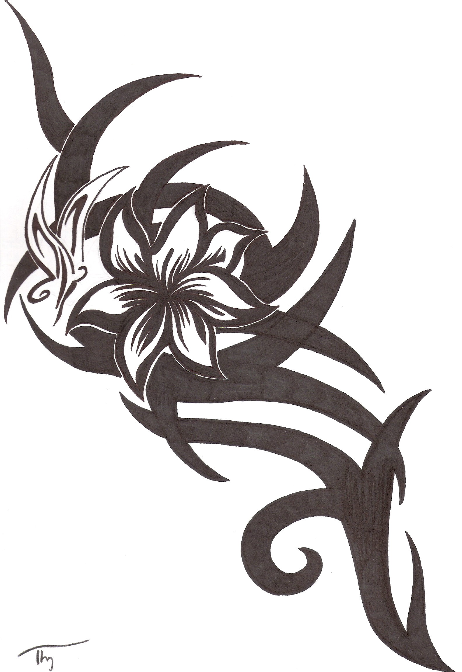 tattoo tribal flower cliparts co tattoo tribal flower cliparts co