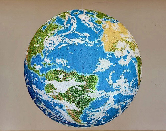 Andy Yoder Spent Over Two Years Creating A Globe Out Of ...