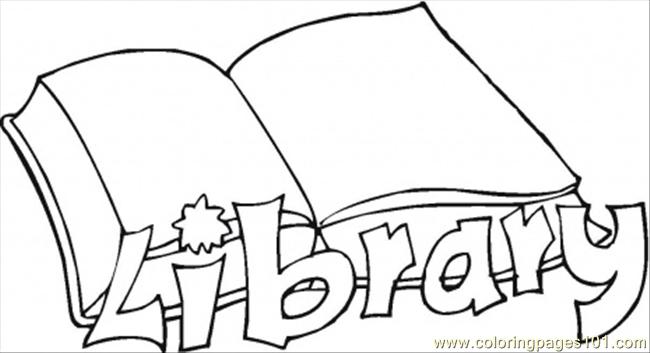 Open Book Colouring Pages