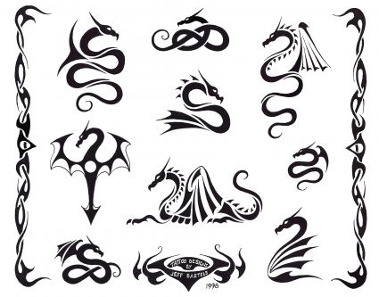 Tribal Dragon Tattoo Designs Collection | Tattoobite.com