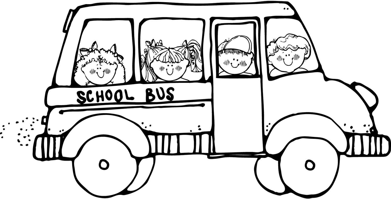 Wheels On The Bus Coloring Page | Clipart Panda - Free Clipart Images