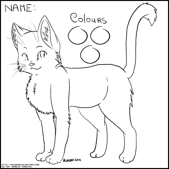 DeviantArt: More Collections Like Warrior Cat Template-male By ... 