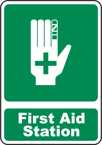 First Aid Station Sign by SafetySign.com - D4666