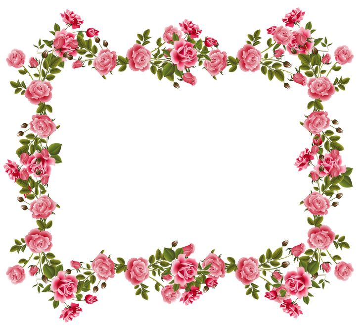 Vintage Rose flower border frame pics | Writing paper and note ...
