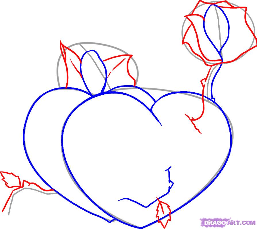 How to Draw Valentine Hearts, Step by Step, Valentines, Seasonal ...