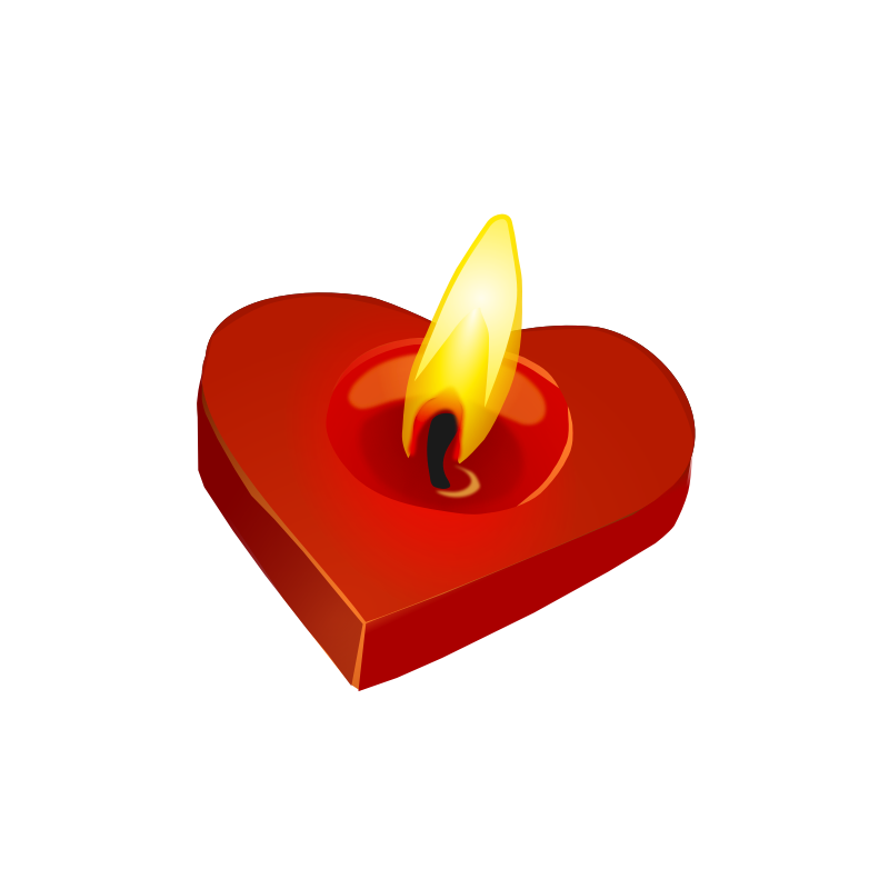 Clipart - Valentine's Candle