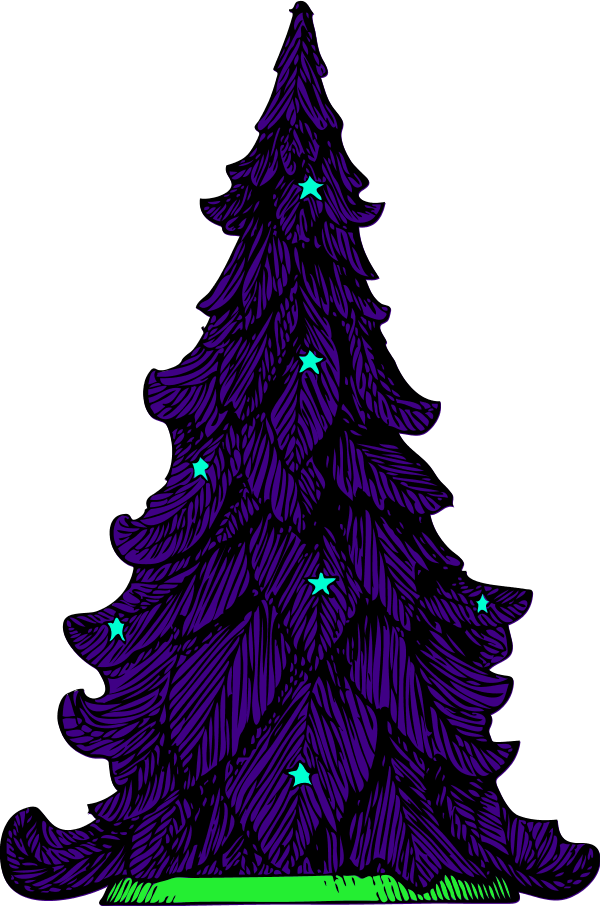 christmas tree silhouette clip art free - photo #48