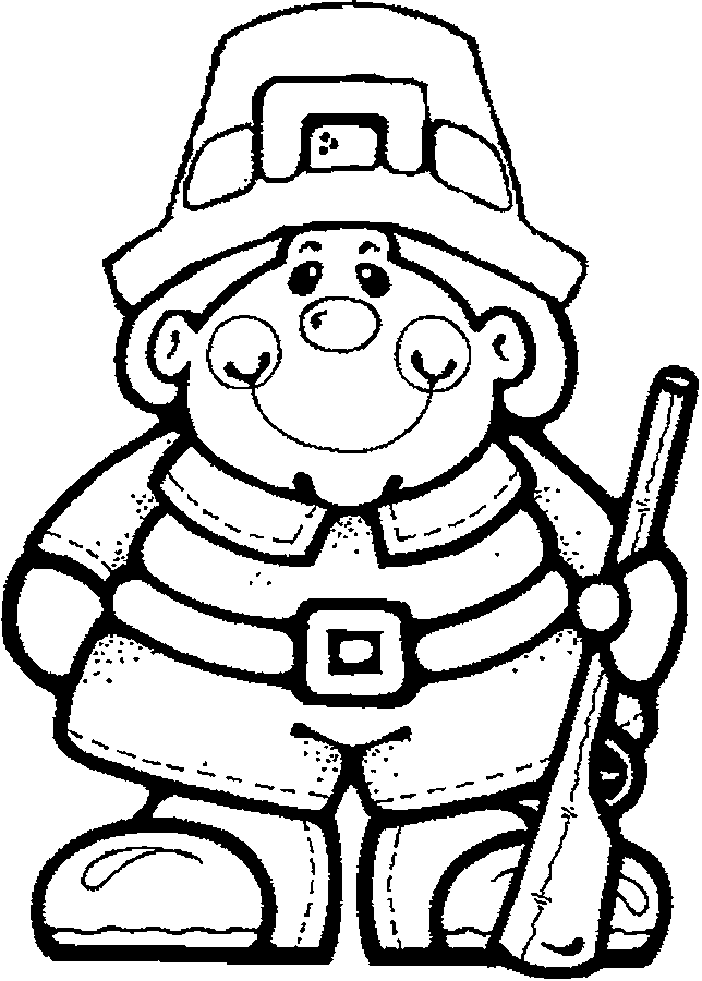 Free Printable Pilgrim Coloring Pages