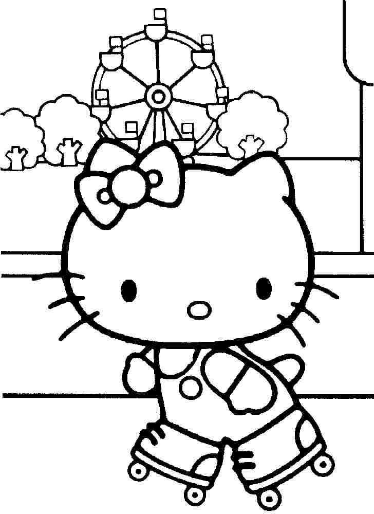 Colouring Sheets Cartoon Hello Kitty Printable For Kids & Girls #