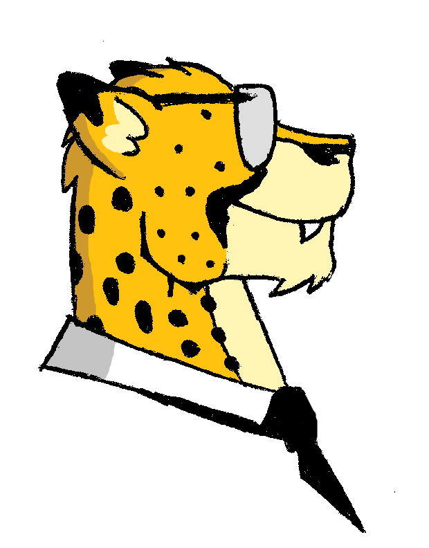 Animated Cheetah Face