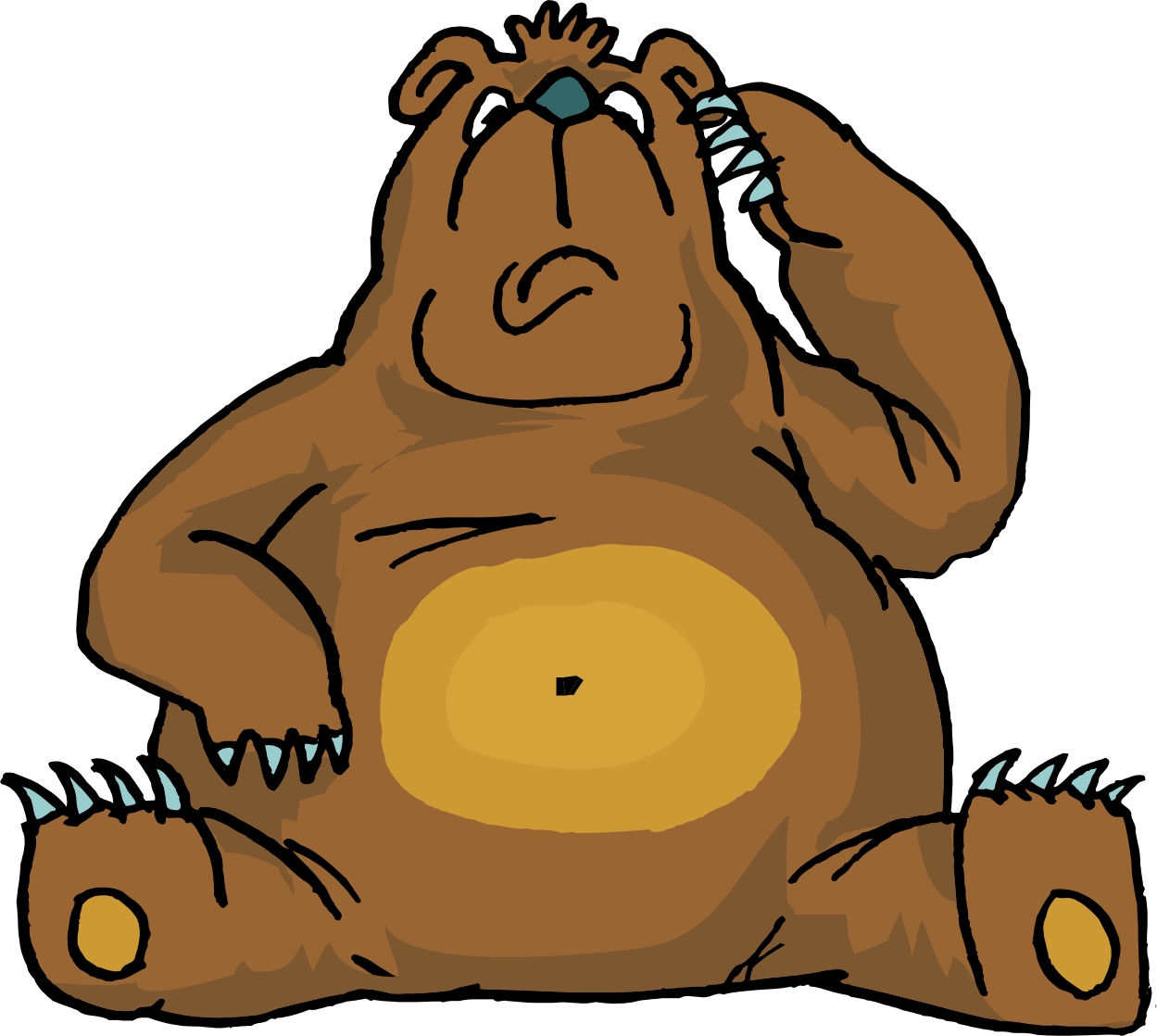 Images For > Brown Bear Clipart
