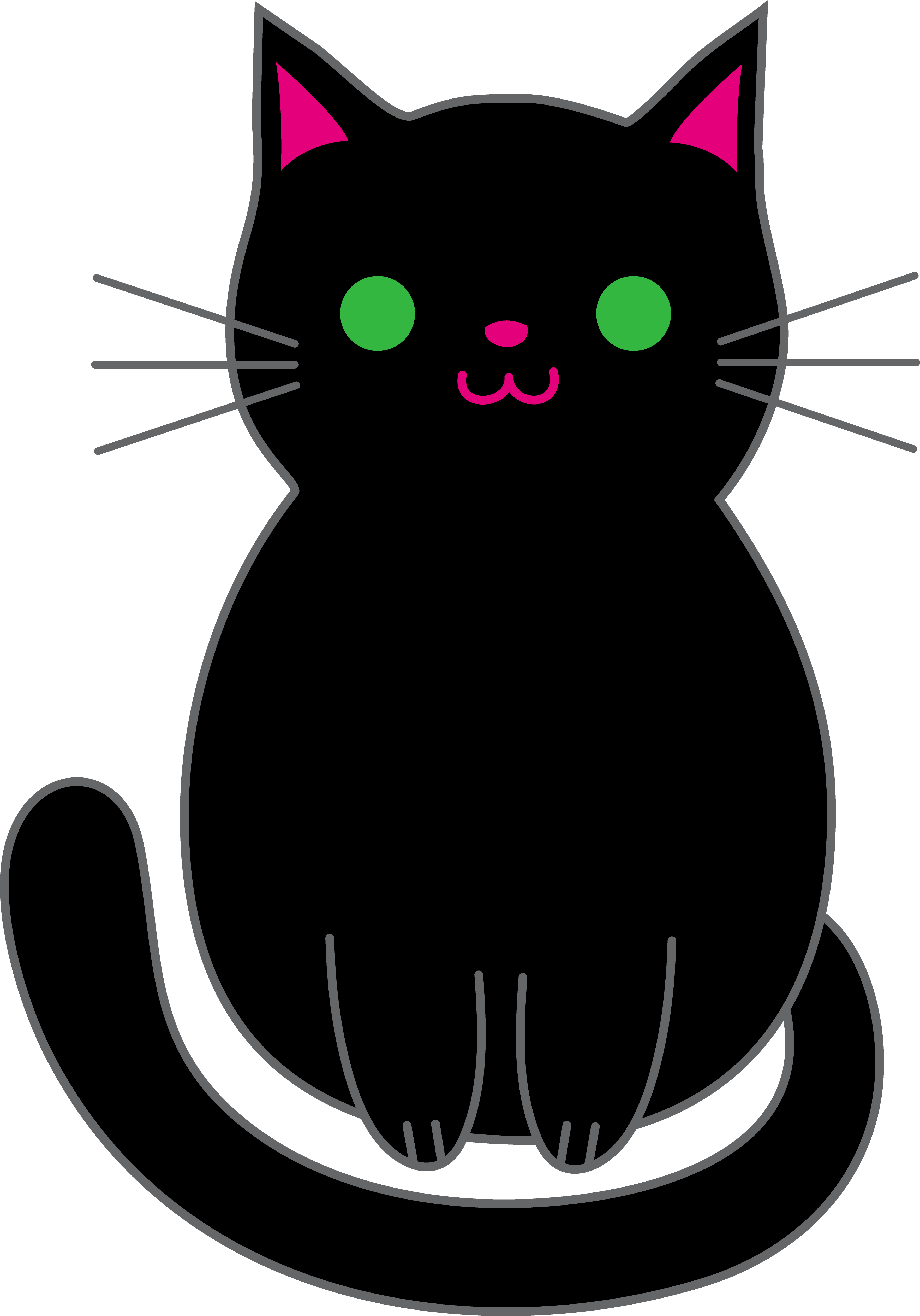 Cute Halloween Cat - Cliparts.co