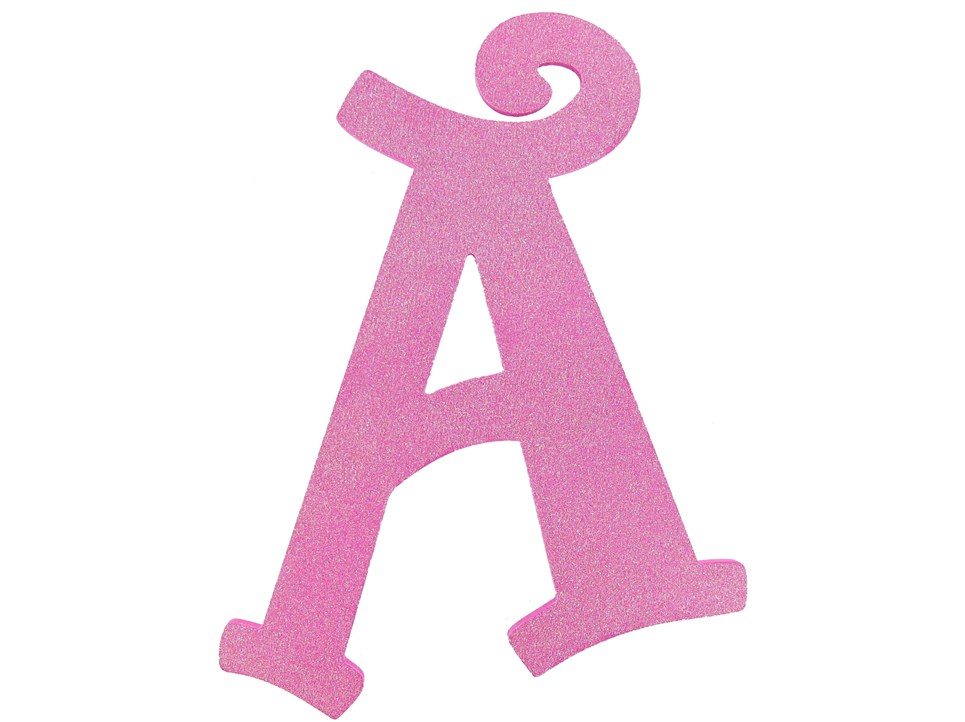 11 1/2" Hot Pink Glitter Letter - A | Shop Hobby Lobby
