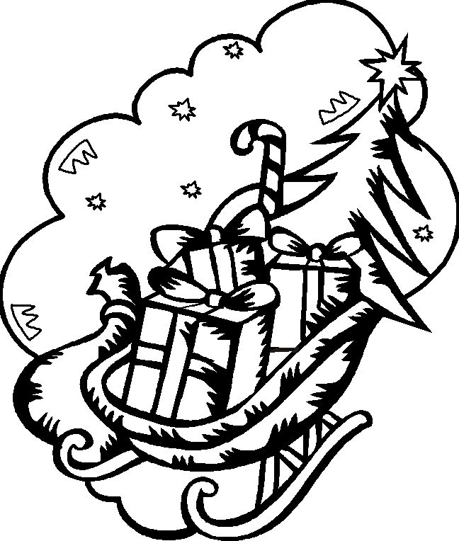 one horse sleigh Colouring Pages (page 3)