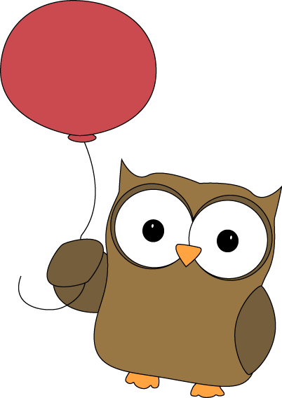 Owl Carried Away by Balloon Clip Art - Owl Carried Away by Balloon ...
