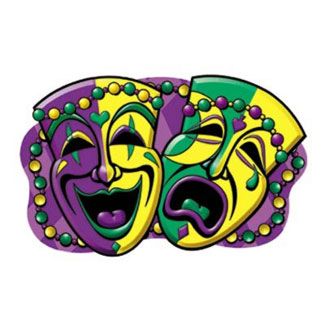 Pix For > Mardi Gras Comedy And Tragedy Masks