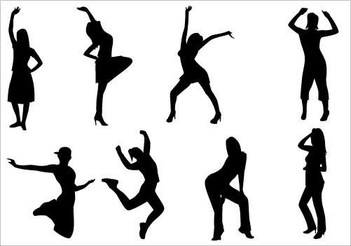 Dance Party Clip Art packSilhouette Clip Art
