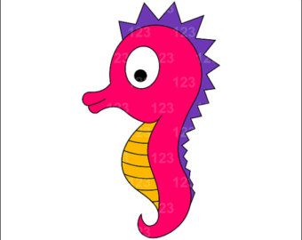 Popular items for seahorse clipart on Etsy