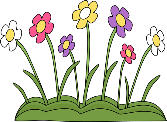Spring Flower Patch Clip Art - Spring Flower Patch Image