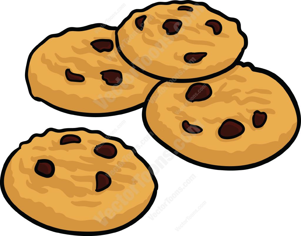 Images For > Chocolate Chip Cookies Clipart