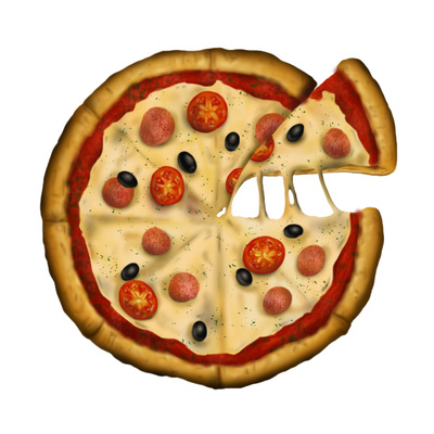 Pizza Clipart: Italian Cheese, Tomato Slices, Olives | Just Free ...